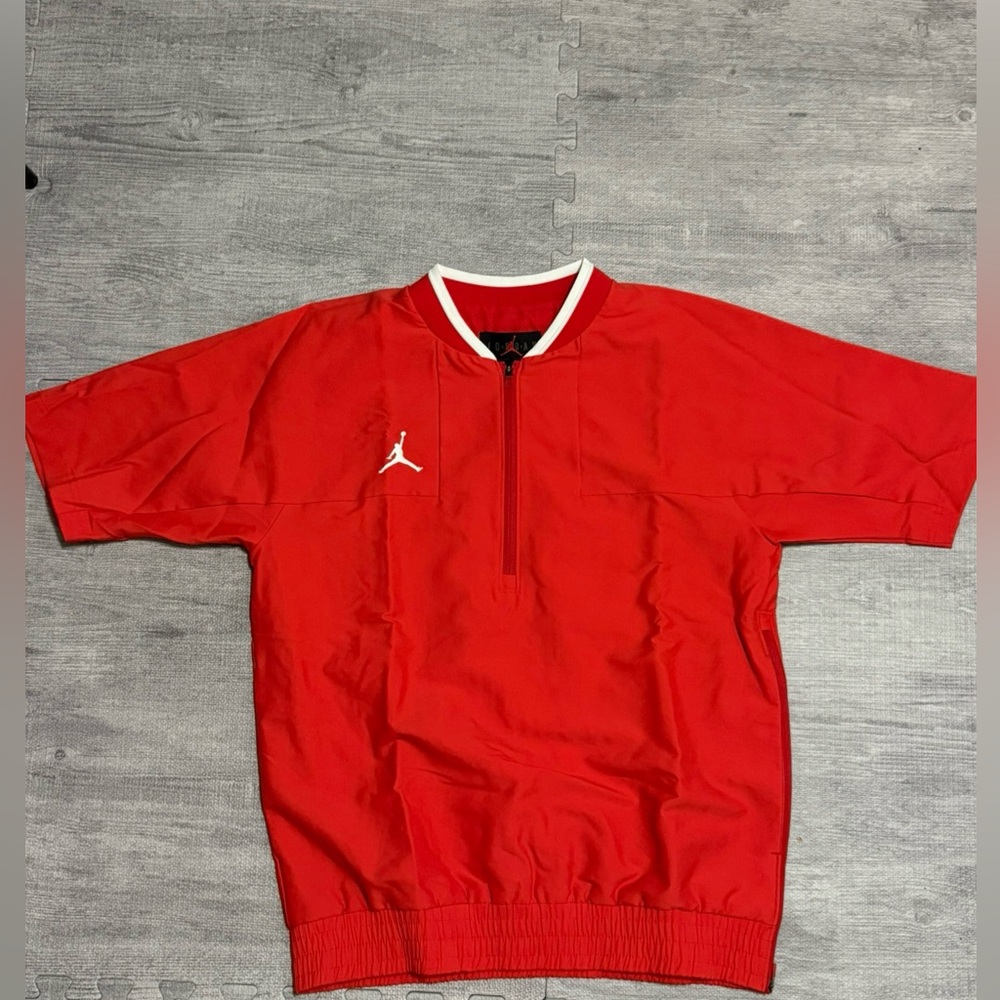 Jordan Short-Sleeve Coach Football Jacket Tm RED